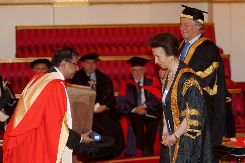 The Ceremony for the Conferment of Honorary Degrees by the University of London, was held at Buckingham Palace, London in the presence of Her Royal Highness The Princess Royal and The Chancellor.