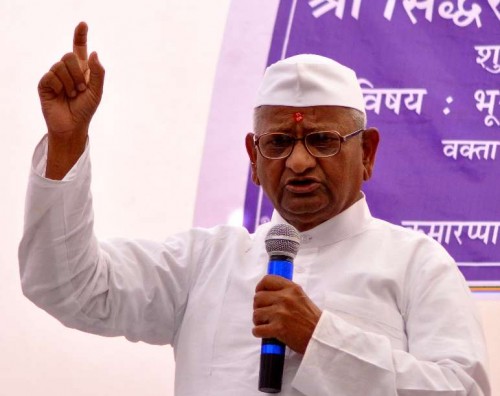 Social activist Anna Hazare