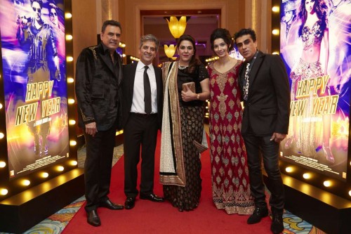 Mumbai: Actor Boman Irani during the World premiere of film Happy New year in Dubai. (Photo: IANS)