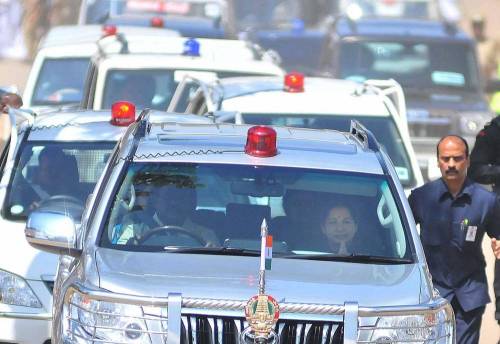  J. Jayalalithaa arriving to attend special court 