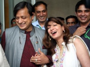 Sunanda Pushkar and sashi tharoor