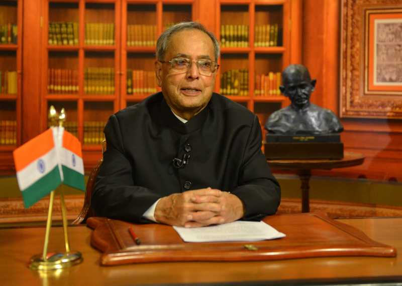 President Pranab Mukherjee addresses the nation on the eve of 68th Independence Day in New Delhi 