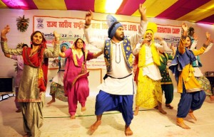 Sikhs dance