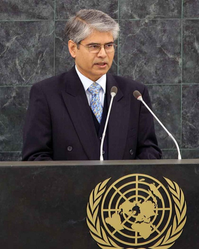 Indian UN ambassador Asok Kumar Mukerji 