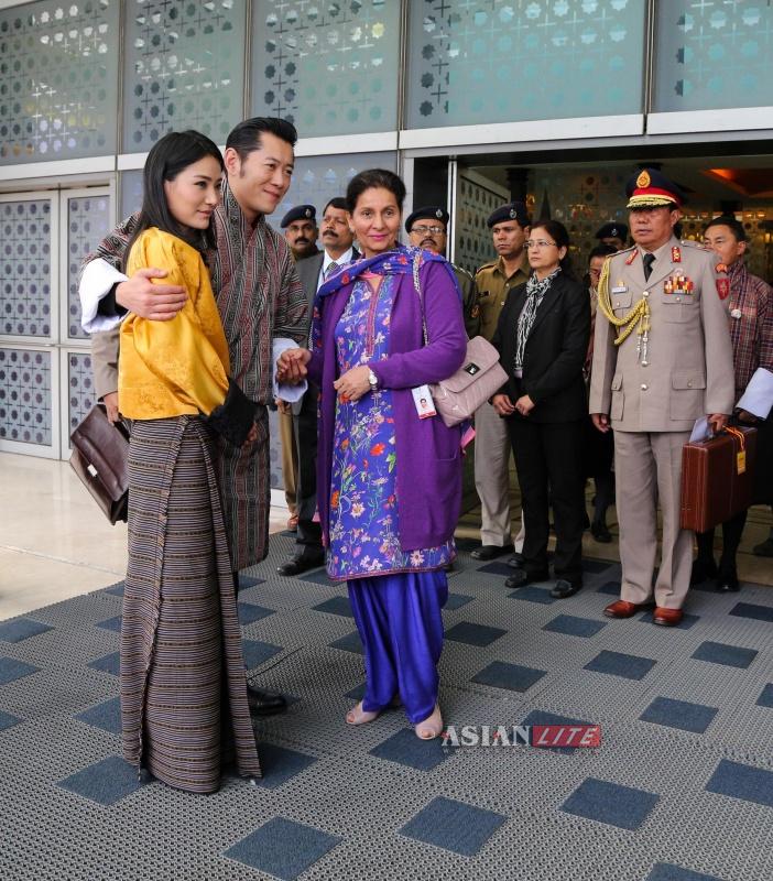 Bhutanese King Jigme Khesar Namgyel Wangchuck and Queen Jetsun Pema