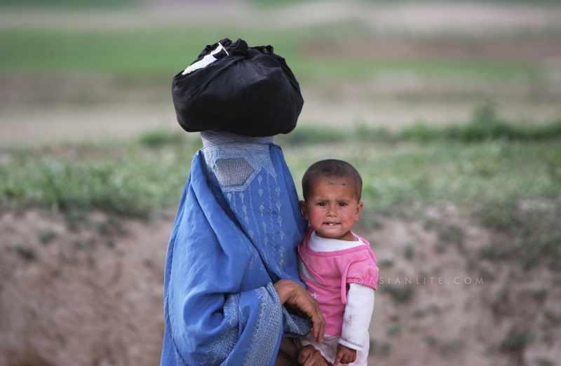 An orphaned Afghan family in Kabul