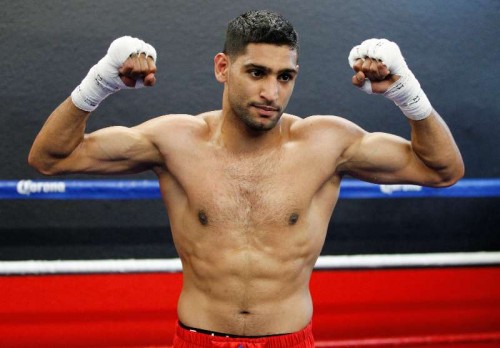 British boxer Amir Khan 