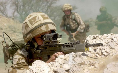 Soldiers on Exercise in Oman in 2001