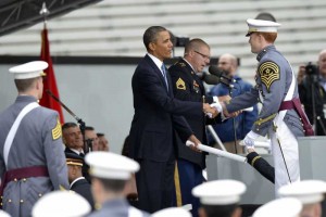 obama at  west point