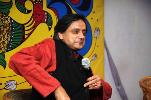 Congress MP  Shashi Tharoor at the launch of his book `India Shastra` during Kolkata Literary Festival 2015 in Kolkata, on Jan 15, 2015. 