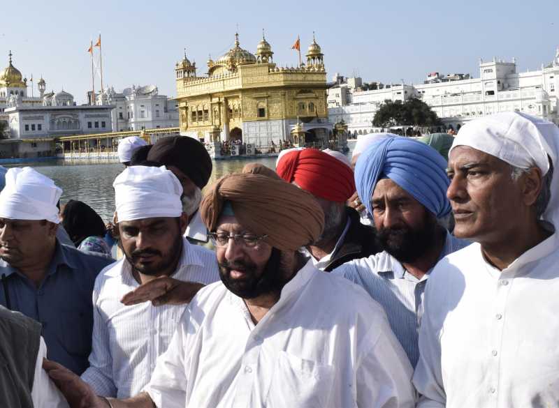 Captain Amarinder Singh MP at Golden Temple