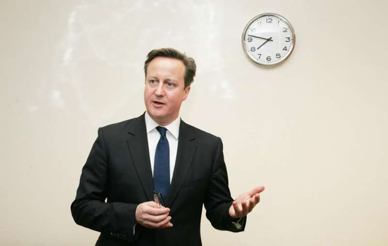 British Prime minister David Cameron at the Asian Lite office in Manchester. Photo: Arun Jacob Thomas