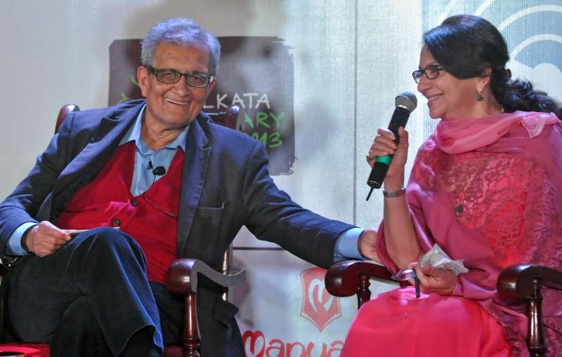 Prof Amartya Sen with Sharmila Tagore