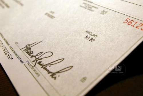 cheque sign