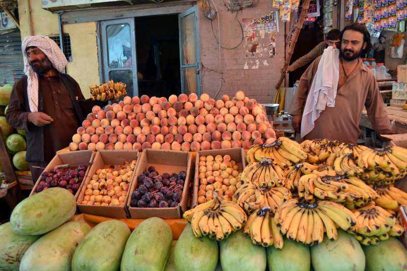 QUETTA: A vendor sells fruits during holy month of Ramadan in southwest Pakistan's Quetta