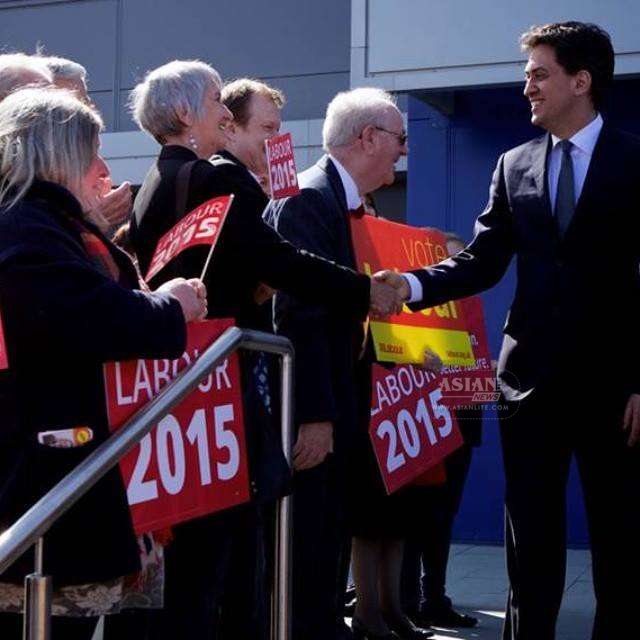 Ed Miliband on campaign trail.