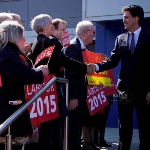 Ed Miliband on campaign trail.