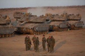  Israeli soldiers are seen at a deployment area in southern Israel bordering Gaza Strip, 