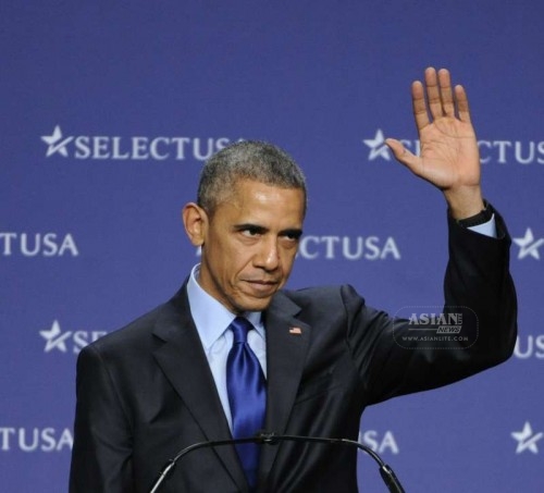 U.S. President Barack Obama speaks during the 2015 SelectUSA Investment Summit in Washington D.C., capital of the United States, March 23, 2015. U.S. President Barack Obama on Monday announced a series of new measures to lure more foreign investment and bolster economic recovery.