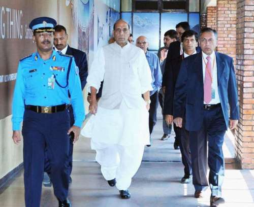 Indian Home Minister Rajnath Singh arrives in Kathmandu, Nepal to attend Sixth Meeting of SAARC Ministers of Interior/Home in Kathmandu 