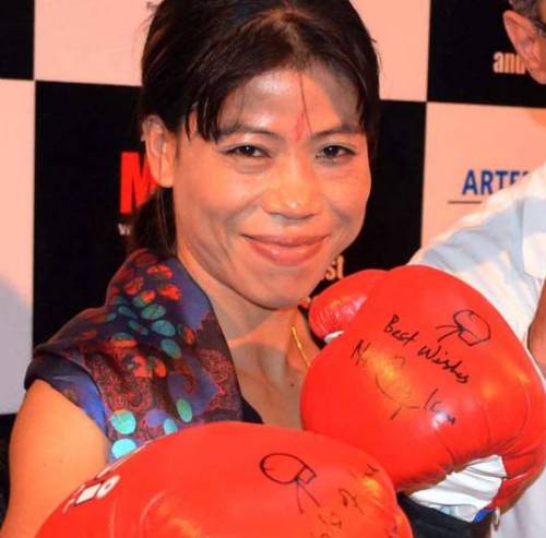 Indian boxer MC Mary Kom.