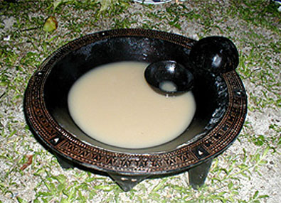 A bowl of yaqona