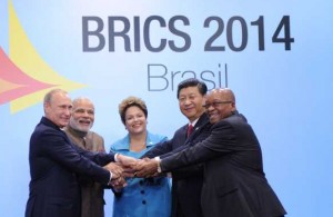 The Prime Minister, Shri Narendra Modi with the President of Brazil, Ms. Dilma Rousseff, the President of the People’s Republic of China, Mr. Xi Jinping, the President of the Russian Federation, Mr. Vladimir Putin and the President of the Republic of South Africa, Mr. Jacob Zuma, during BRICS official photo, at the Sixth BRICS Summit, at Ceara Events Centre, in Fortaleza, Brazil 