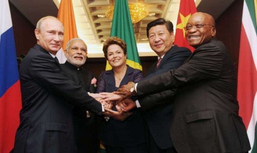 BRICS leaders meeting ahead of G-20 Summit, in Brisbane, Australia on November 15, 2014.