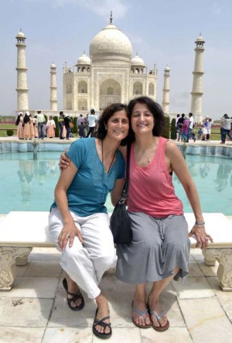 Renowned astronaut Sunita Williams, who spent a record 195 days in space, visited the Taj Mahal with her sister