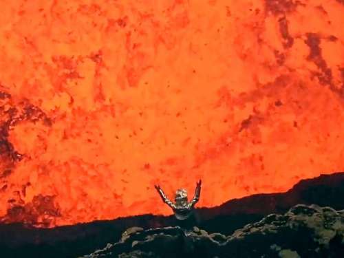 volcanic selfie