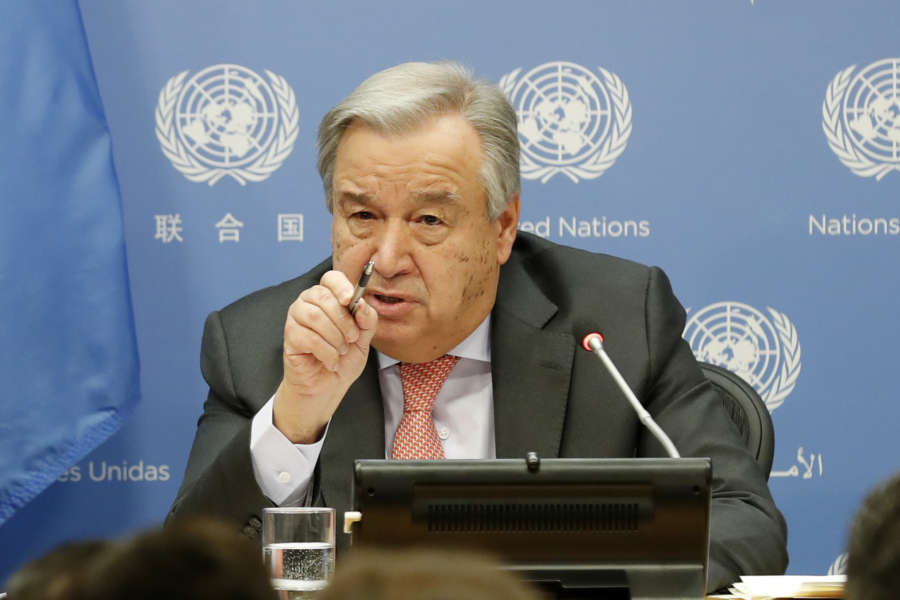 UN-SECRETARY-GENERAL-GUTERRES-PRESS CONFERENCE by . 