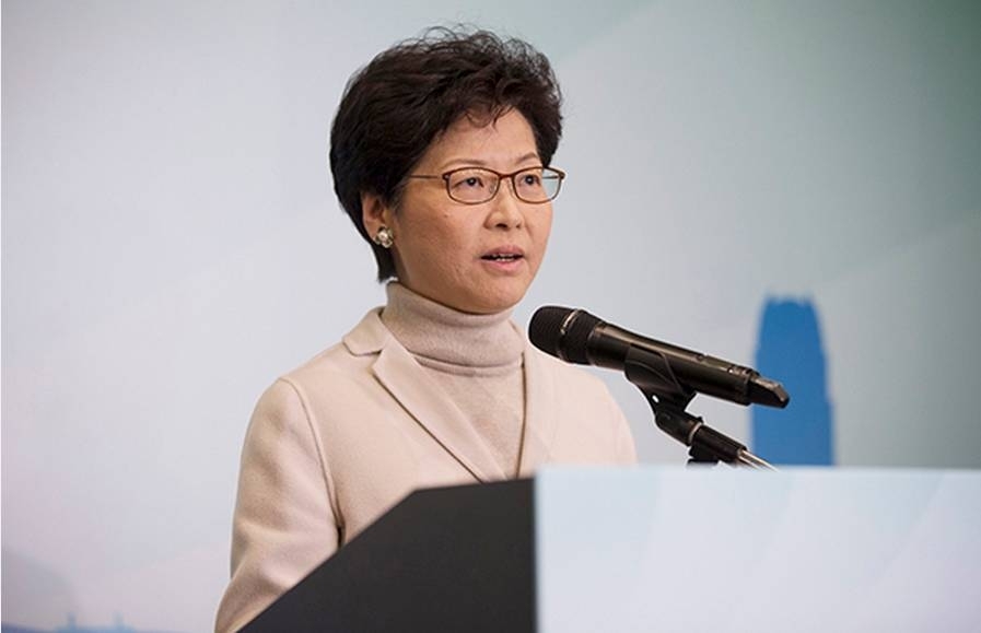 Chinese President Xi Jinping meets Hong Kong Chief Executive Carrie Lam. by . 