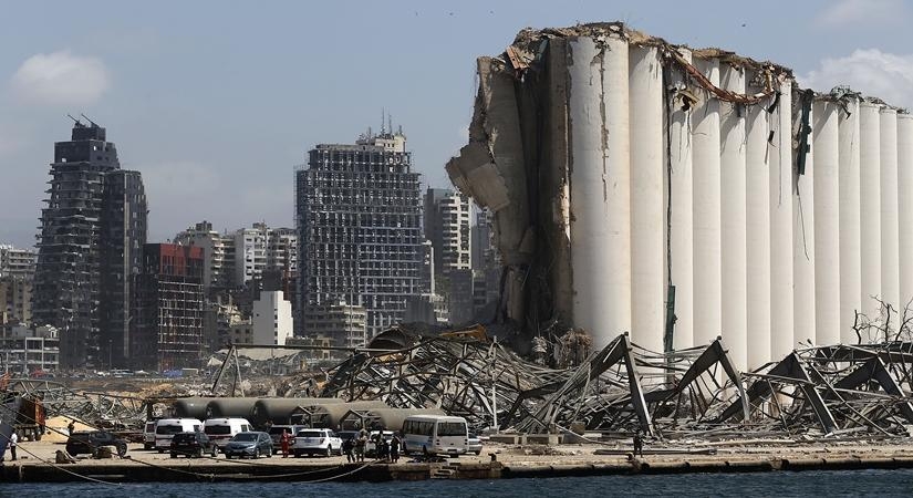 Aftermath of a huge explosions that hit Beirut's port in Lebanon on Aug 8, 2020. (Xinhua/Bilal Jawich/IANS) by . 