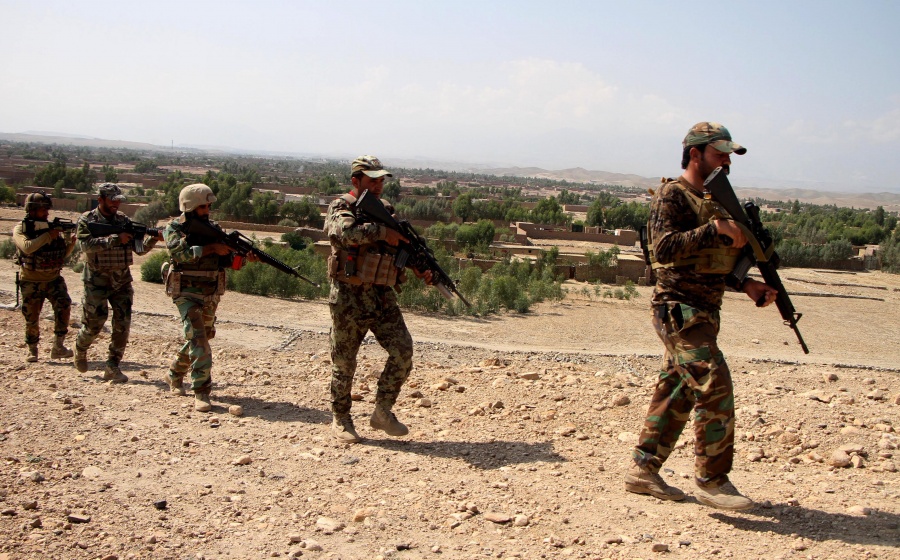 JALALABAD, Sept. 8, 2019 (Xinhua) -- Afghan security force members take part in a military operation in Surkhrod district of Nangarhar province, eastern Afghanistan, on Sept. 8, 2019. Afghan forces had killed 32 militants in Surkhrod district of eastern Nangarhar province as cleanup operations continued, said an army statement released here Sunday. (Photo by Saifurahman Safi/Xinhua/IANS) by . 