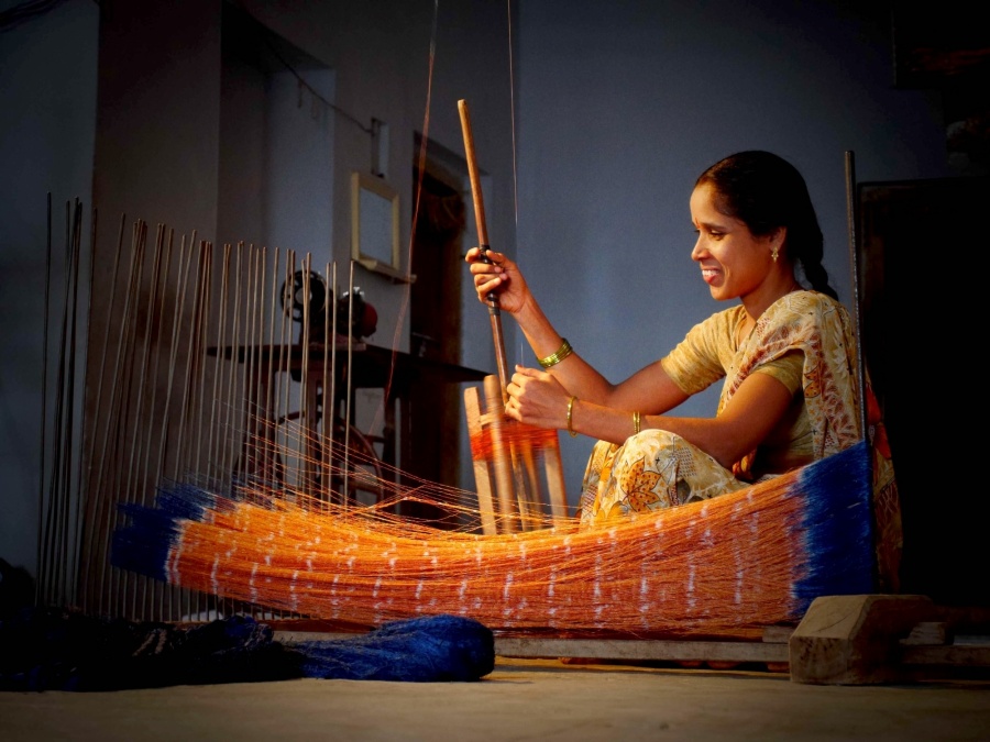 Online handloom exhibition aims at supporting artisans by . 